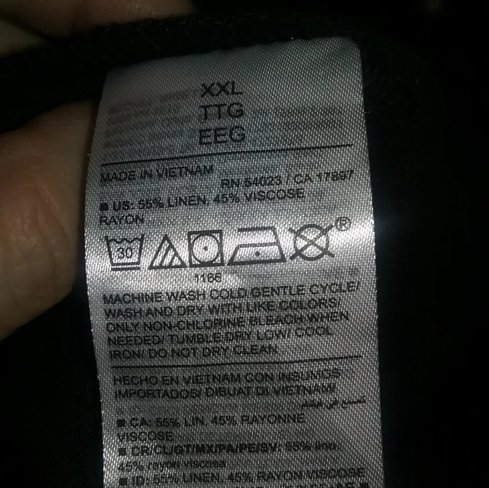 Old Navy Black Linen Blend Skort with Wrap Front - XXL - Picture 5 of 5